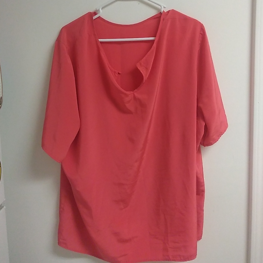 Coral tunic blouse - Picture 2 of 2